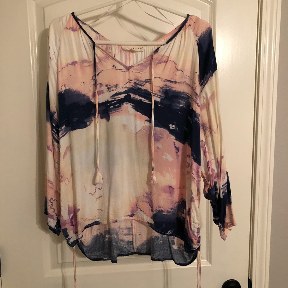 Cute pink/blue blouse